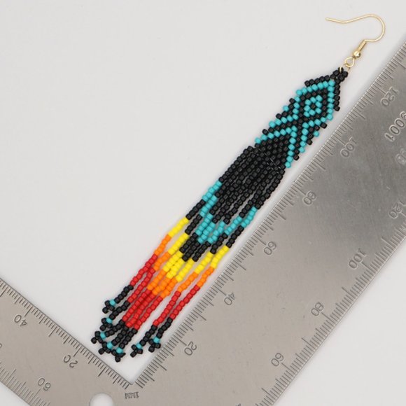 Bohemian Tassel Earrings - Picture 4 of 8
